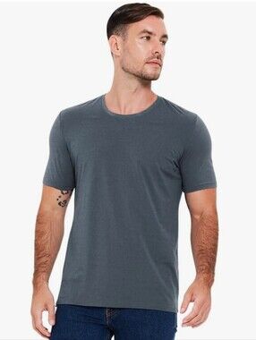 Slate Gray Men's Short-Sleeve Crewneck T-Shirt